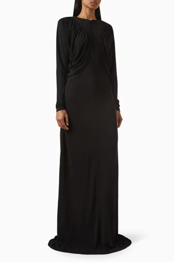 Draped Gown in Crepe Jersey