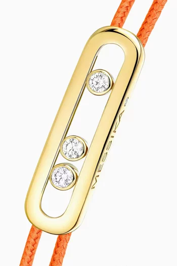 Cares Diamond Cord Bracelet in 18kt Yellow Gold