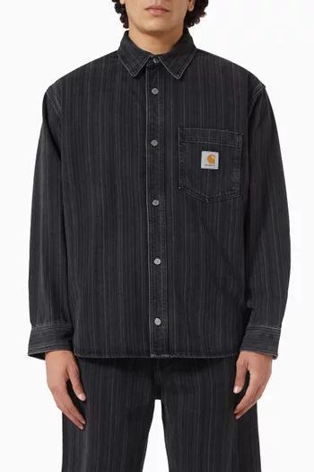 Rylan Shirt Jacket in Denim