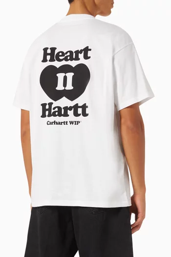 تي شيرت بعبارة Heart II Hart قطن جيرسيه