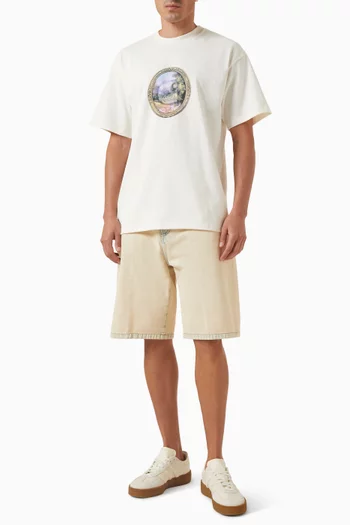 Mirror-print T-shirt in Cotton