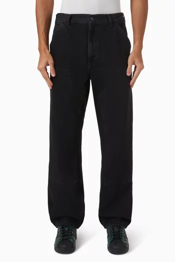 بنطال بطبقة إضافية على الركبتين دينم