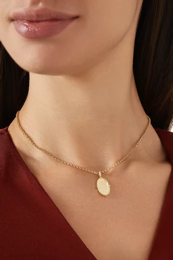 Ayat Al Kursi Diamond Necklace in 18kt Gold