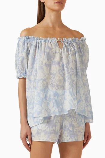 Idyllic Top & Shorts Set in Organic Cotton