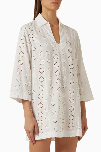 Broderie Anglaise Mini Kaftan