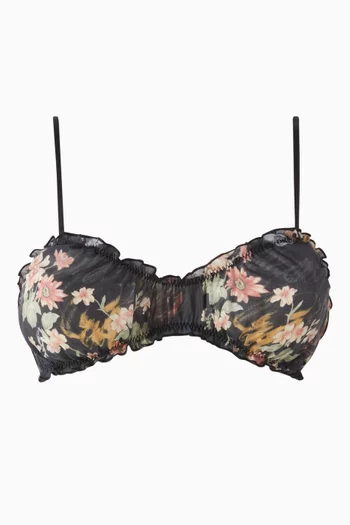 Printed Bralette in Organic Cotton