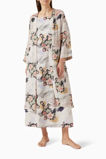 Wrap Robe in Linen