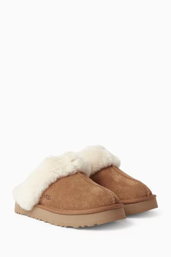 Disquette Slippers in Suede
