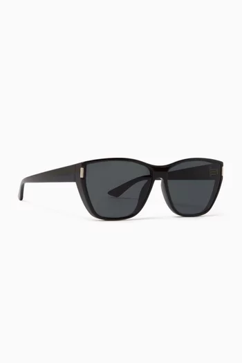 Square Frame Sunglasses in Recycled Acetate