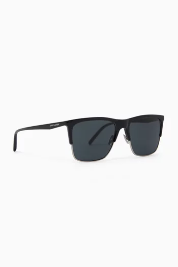 Square Sunglasses in Acetate & Metal
