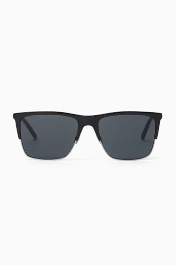 Square Sunglasses in Acetate & Metal