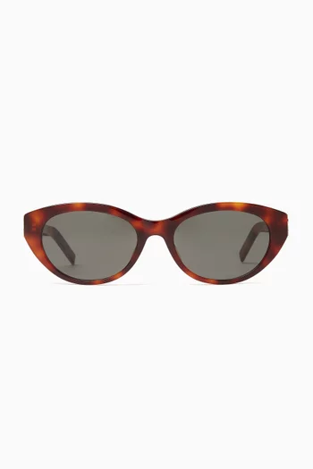 Oval Sunglasses in Acetate