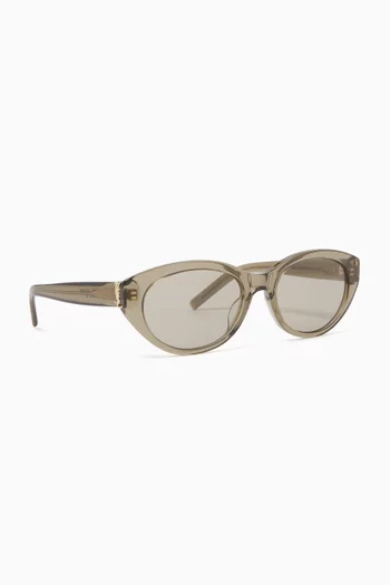 Oval Sunglasses in Acetate