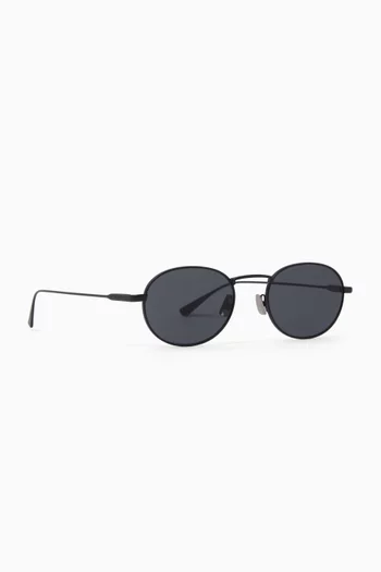 Round Sunglasses in Metal