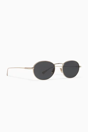 Round Sunglasses in Metal