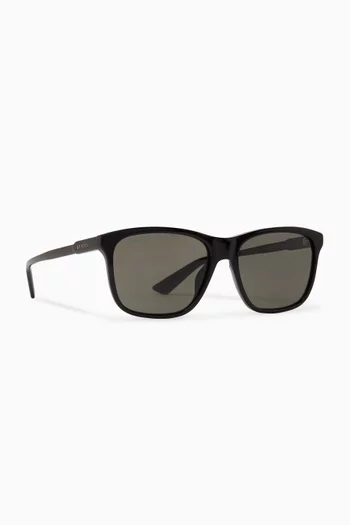Rectangle Sunglasses in Acetate