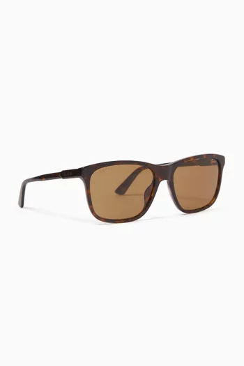Rectangle Sunglasses in Acetate