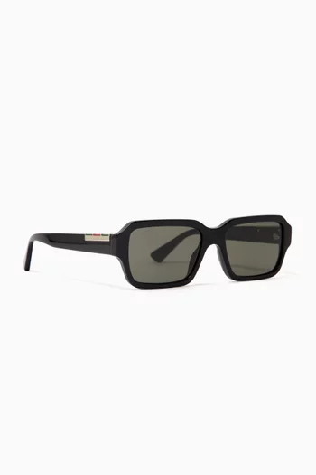 Rectangle Sunglasses in Acetate