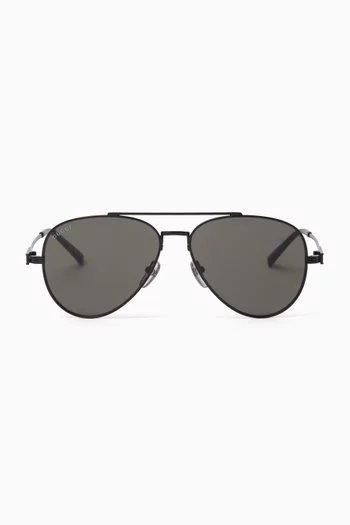 Aviator Sunglasses in Metal