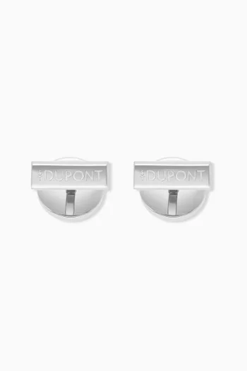 Monogram 1872 Cufflinks in Stainless Steel