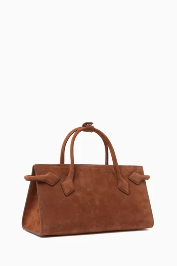 Small Le Teckel Tote Bag in Nubuck Leather