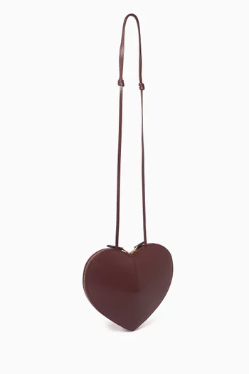 Le Coeur Crossbody Bag in Suede