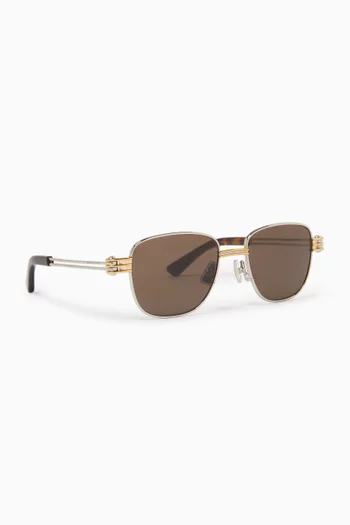 Square Sunglasses in Metal