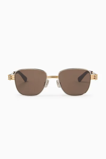 Square Sunglasses in Metal