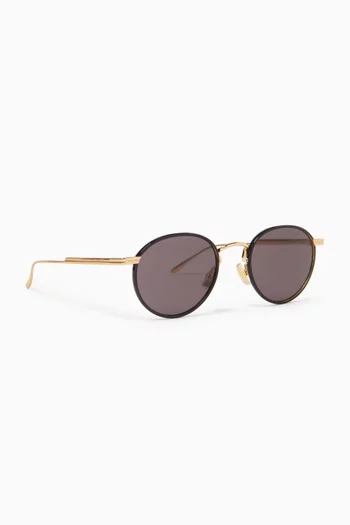 Round Sunglasses in Metal