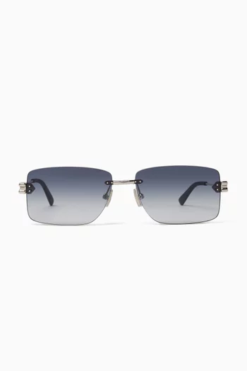 Square Sunglasses in Metal