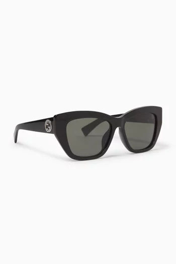 Rectangular Sunglasses in Acetate
