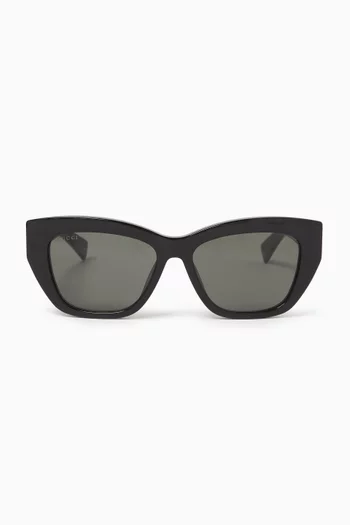 Rectangular Sunglasses in Acetate