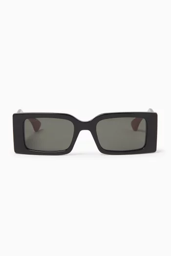 Rectangular Sunglasses in Acetate