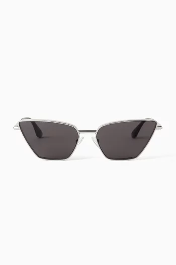 Cat-eye Sunglasses in Metal