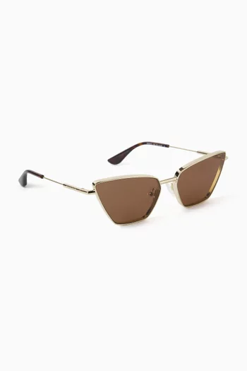 Cat-eye Sunglasses in Metal