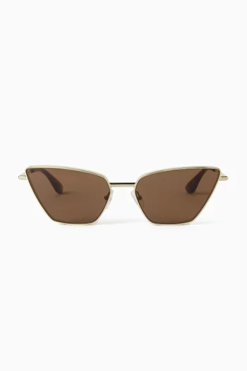 Cat-eye Sunglasses in Metal