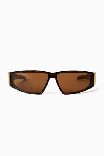 Visor Sunglasses in Acetate