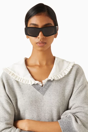 نظارة شمسية إيزيا بإطار مربع أسيتات