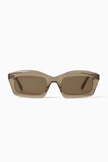 Rectangular Sunglasses in Acetate