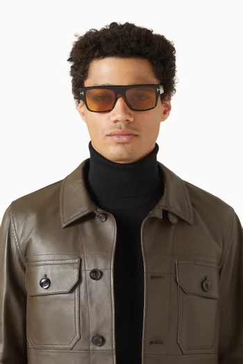 Dunning Square Sunglasses in Acetate