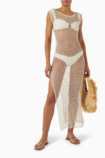 Sprinkle Maxi Dress in Net