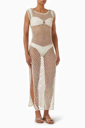 Sprinkle Maxi Dress in Net