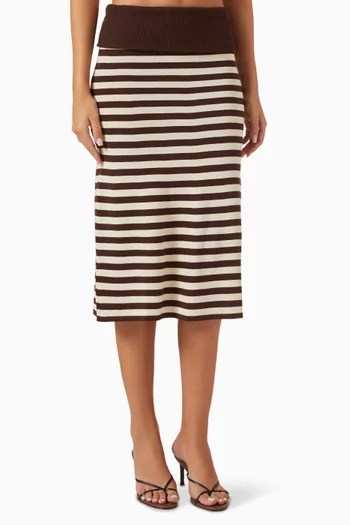 x Bella Hadid Tucker Midi Skirt