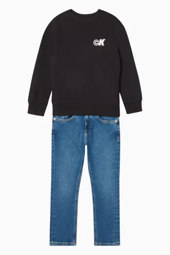 Logo Sweatshirt in Cotton