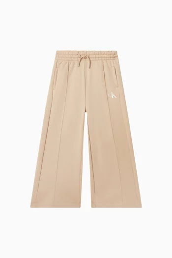 Wide-leg Sweatpants in Cotton-blend