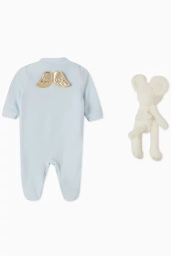 Sleep & Snuggle Angel Wing Gift Set in Velour