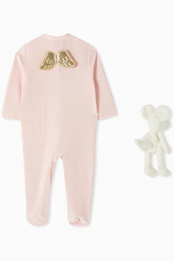 Sleep & Snuggle Angel Wing Gift Set in Velour