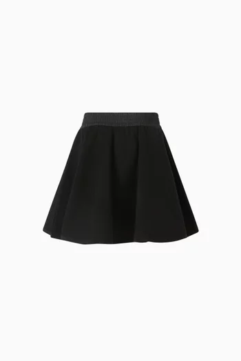 Logo Flared Skirt