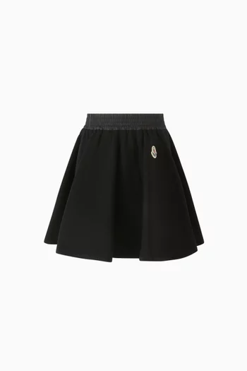 Logo Flared Skirt