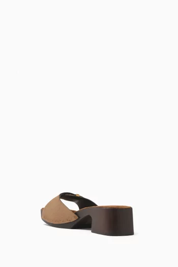 Britt 25 Clog Sandals in Calf Hair